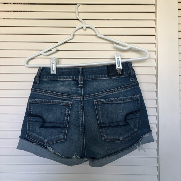 Highwaisted American Eagle Shortie Shorts - Picture 2 of 3